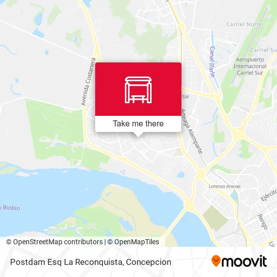 Mapa de Postdam Esq La Reconquista