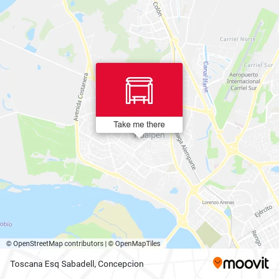 Mapa de Toscana Esq Sabadell