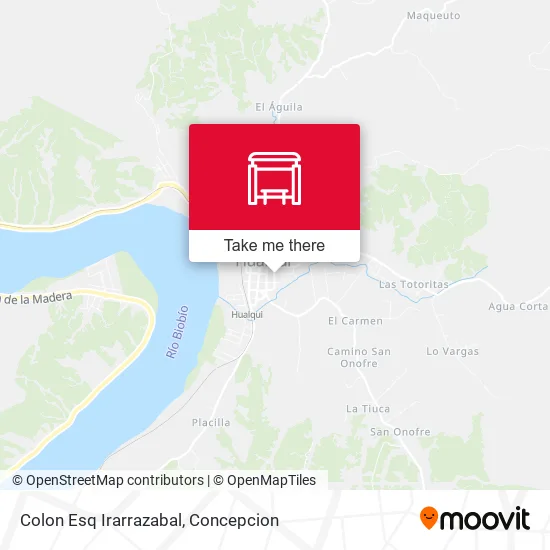 Mapa de Colon Esq Irarrazabal