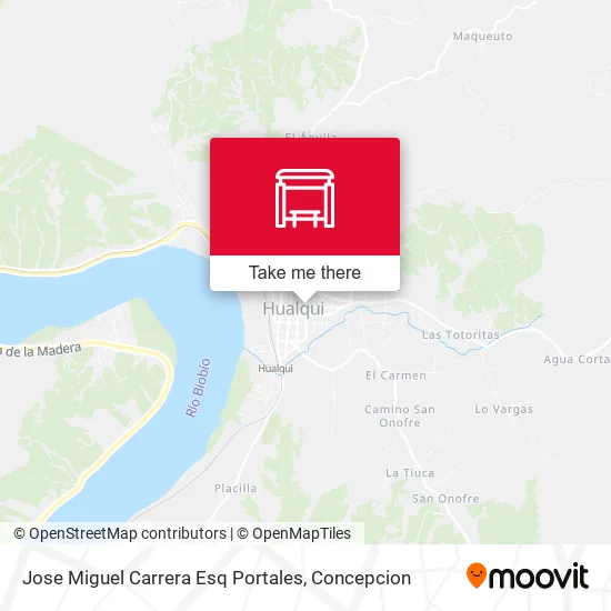 Mapa de Jose Miguel Carrera Esq Portales