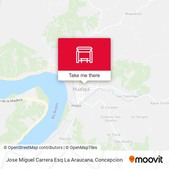 Mapa de Jose Miguel Carrera Esq La Araucana