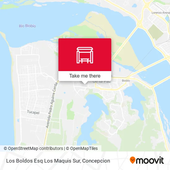 Mapa de Los Boldos Esq Los Maquis  Sur