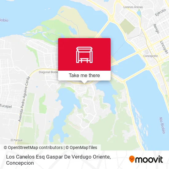 Mapa de Los Canelos Esq Gaspar De Verdugo  Oriente