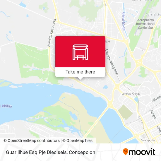 Mapa de Guarilihue Esq Pje Dieciseis