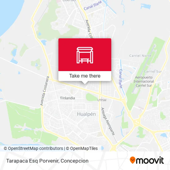 Mapa de Tarapaca Esq Porvenir