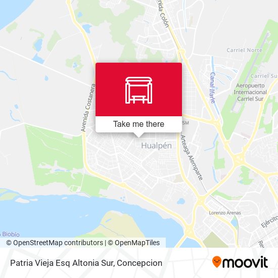 Mapa de Patria Vieja Esq Altonia  Sur