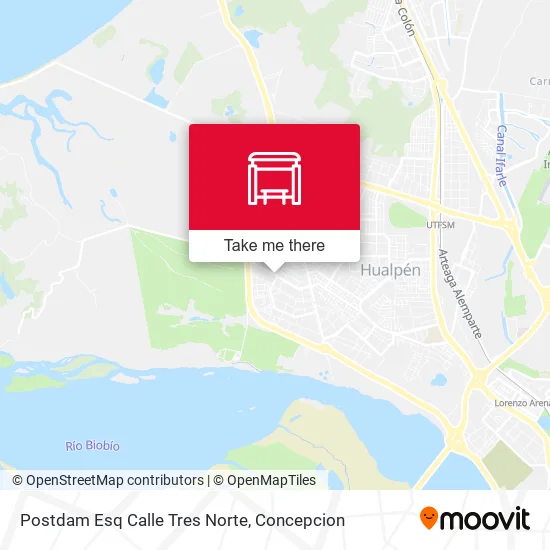 Mapa de Postdam Esq Calle Tres  Norte