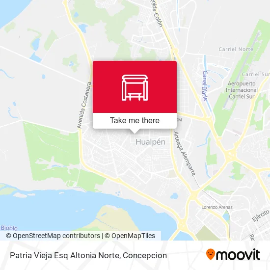 Mapa de Patria Vieja Esq Altonia  Norte