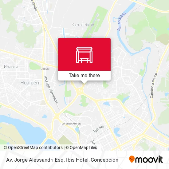 Mapa de Av. Jorge Alessandri Esq. Ibis Hotel
