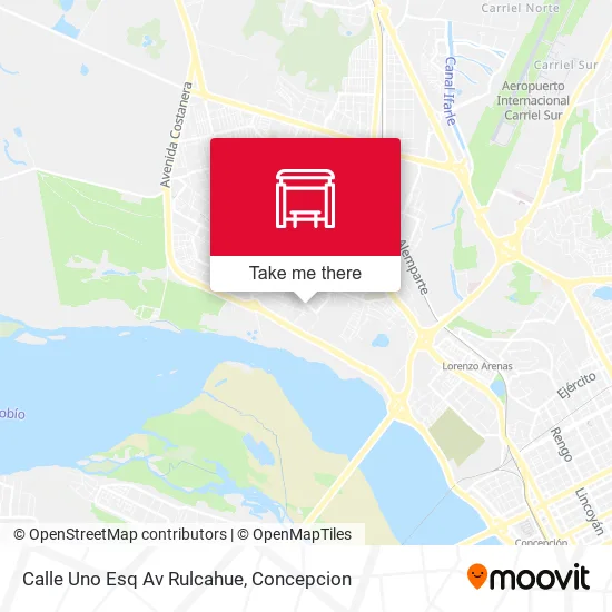 Mapa de Calle Uno Esq Av Rulcahue