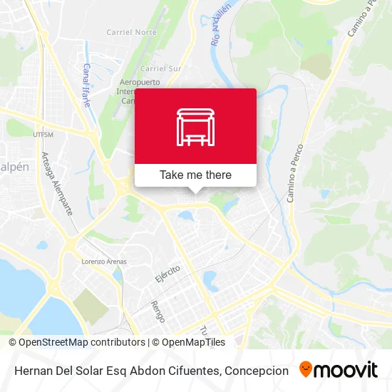 Mapa de Hernan Del Solar Esq Abdon Cifuentes