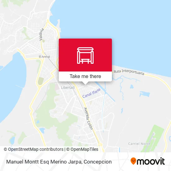Mapa de Manuel Montt Esq Merino Jarpa