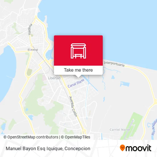 Mapa de Manuel Bayon Esq Iquique