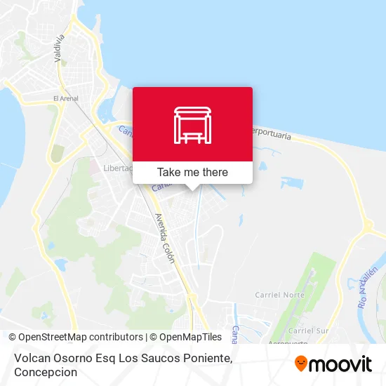 Mapa de Volcan Osorno Esq Los Saucos  Poniente