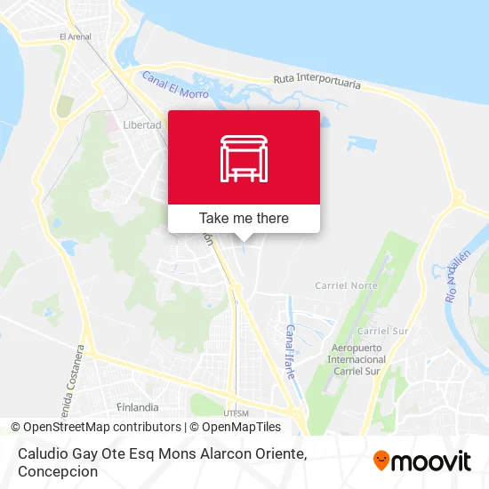 Mapa de Caludio Gay Ote Esq Mons Alarcon  Oriente