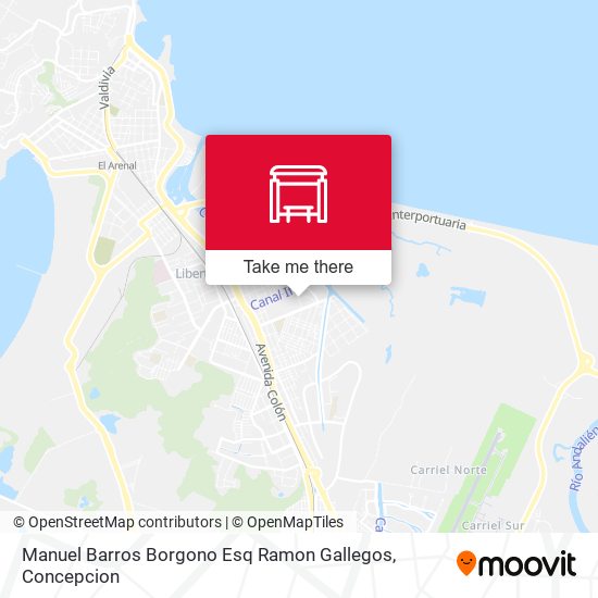 Manuel Barros Borgono Esq Ramon Gallegos map