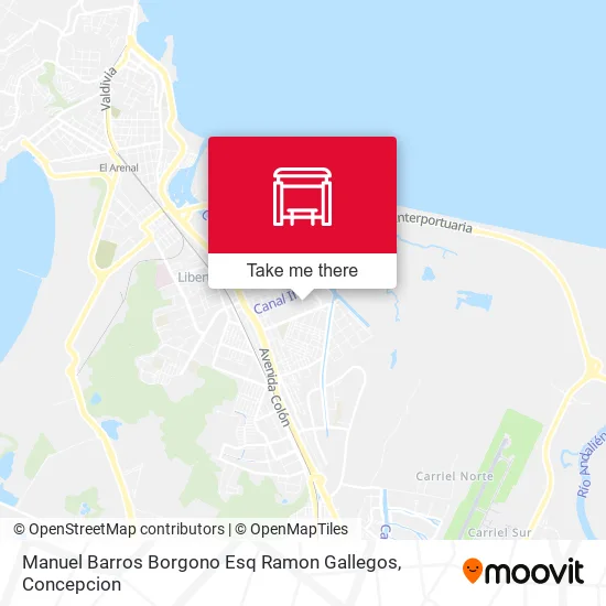 Mapa de Manuel Barros Borgono Esq Ramon Gallegos