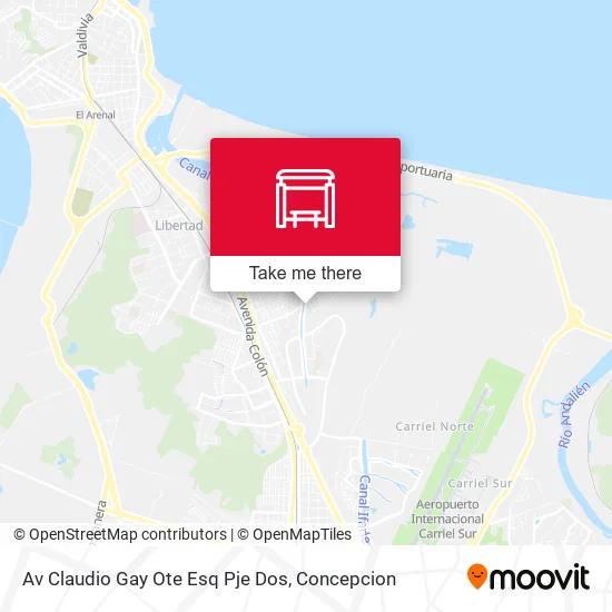 Mapa de Av Claudio Gay Ote Esq Pje Dos