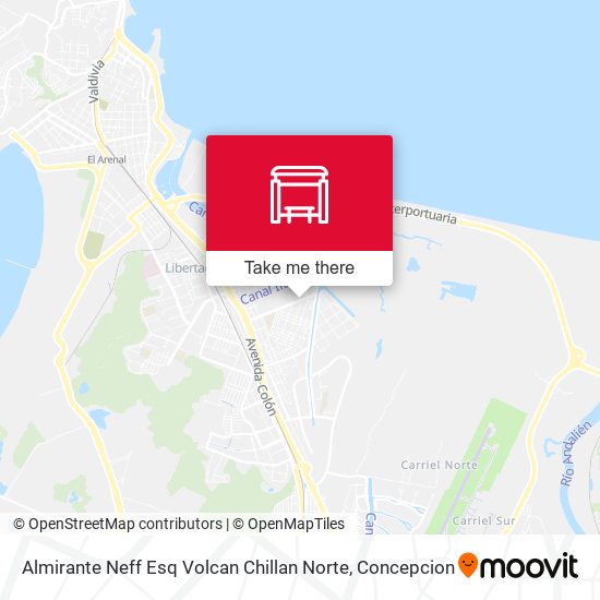 Mapa de Almirante Neff Esq Volcan Chillan  Norte
