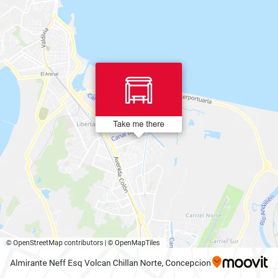 Mapa de Almirante Neff Esq Volcan Chillan  Norte