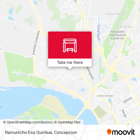 Mapa de Ramuntcho Esq Quirihue