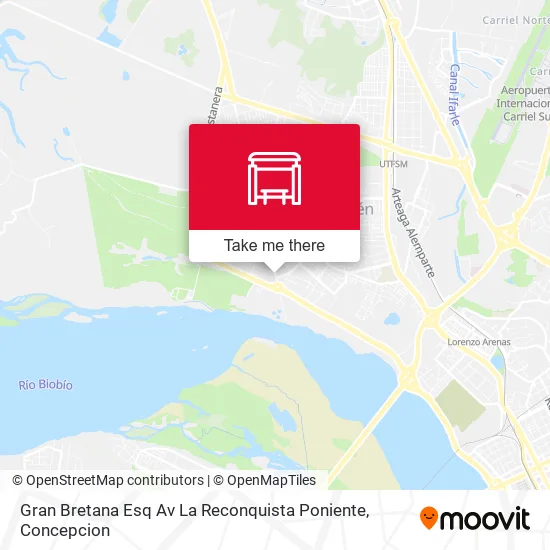 Mapa de Gran Bretana Esq Av La Reconquista  Poniente