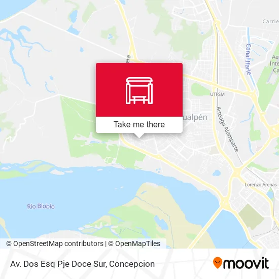 Mapa de Av. Dos Esq Pje Doce  Sur