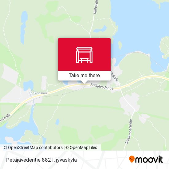 Petäjävedentie 882 I map