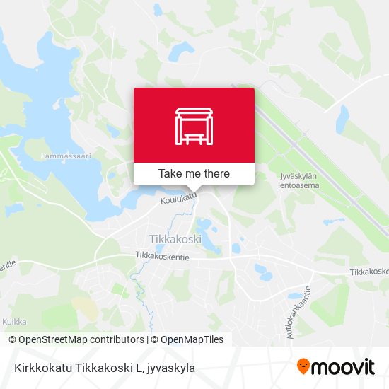 Kirkkokatu  Tikkakoski L map