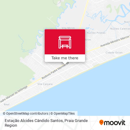 Estação Alcides Cândido Santos map