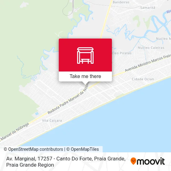 Av. Marginal, 17257 - Canto Do Forte, Praia Grande map