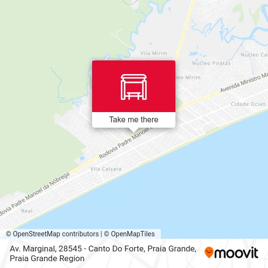 Av. Marginal, 28545 - Canto Do Forte, Praia Grande map