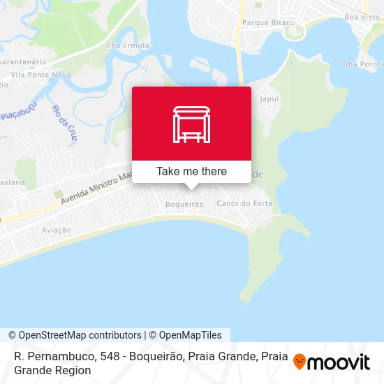 R. Pernambuco, 548 - Boqueirão, Praia Grande map