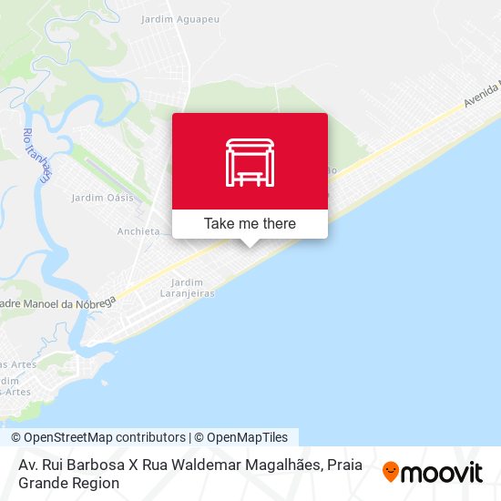 Av. Rui Barbosa X Rua Waldemar Magalhães map
