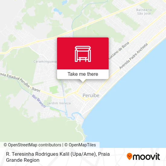 R. Teresinha Rodrigues Kalil (Upa / Ame) map