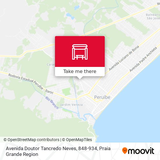 Mapa Avenida Doutor Tancredo Neves, 848-934