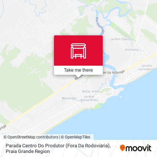 Mapa Parada Centro Do Produtor (Fora Da Rodoviária)