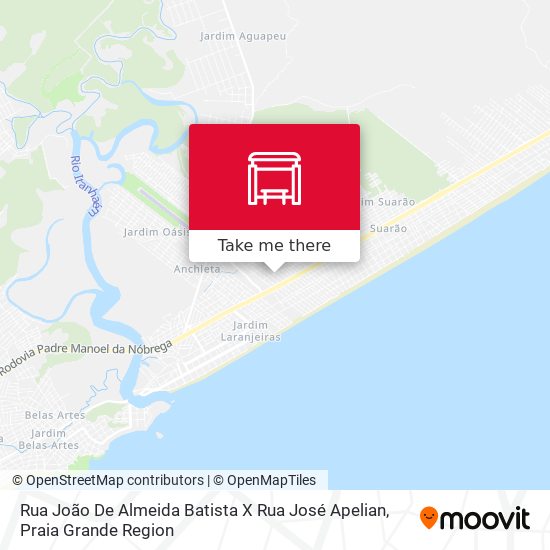 Mapa Rua João De Almeida Batista X Rua José Apelian