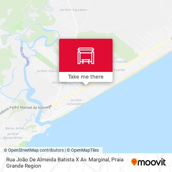 Rua João De Almeida Batista X Av. Marginal map