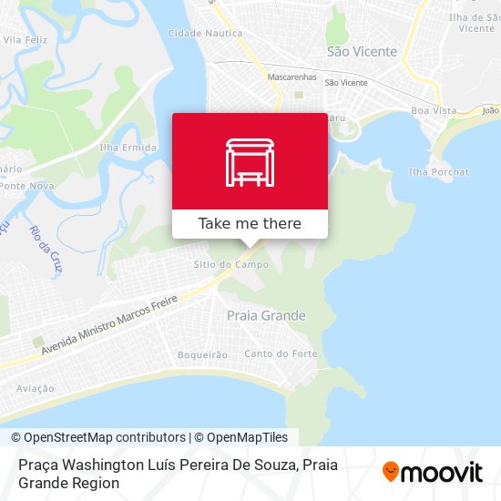 Mapa Praça Washington Luís Pereira De Souza