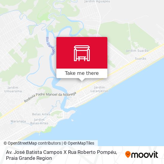Av. José Batista Campos X Rua Roberto Pompéu map