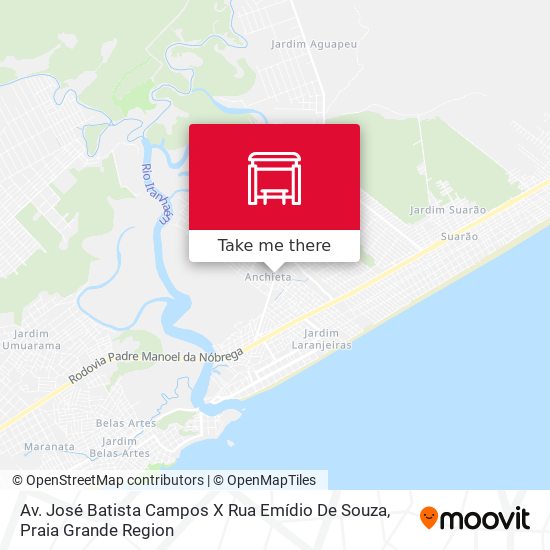 Av. José Batista Campos X Rua Emídio De Souza map