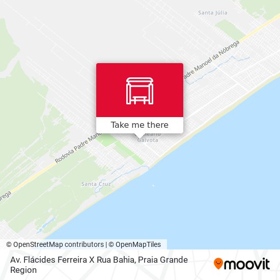 Mapa Av. Flácides Ferreira X Rua Bahia