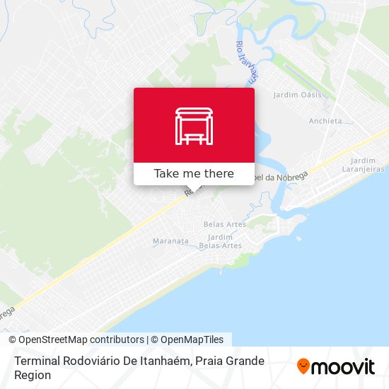 Terminal Rodoviário De Itanhaém map