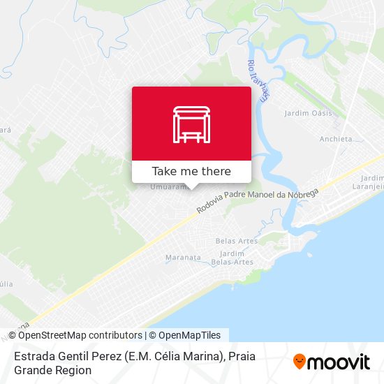 Estrada Gentil Perez (E.M. Célia Marina) map