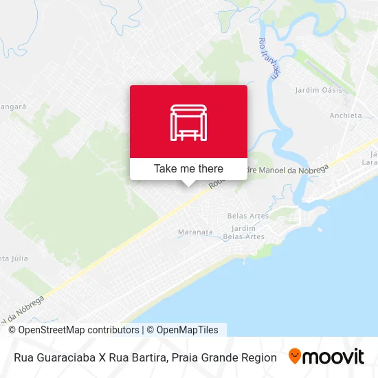 Rua Guaraciaba X Rua Bartira map