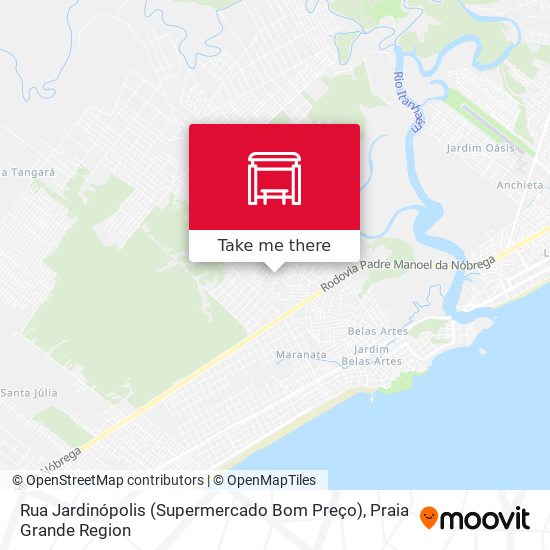 Rua Jardinópolis (Supermercado Bom Preço) map