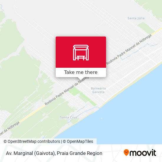 Av. Marginal (Gaivota) map