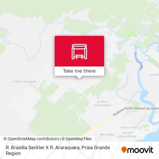 R. Brasília Seckler X R. Araraquara map