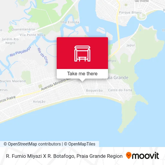 R. Fumio Miyazi X R. Botafogo map